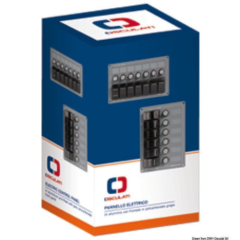 OSCULATI PANNELLO 7 INTERRUTTORI CON FUSIBILI ORIZZONTALE