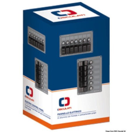 OSCULATI PANNELLO 7 INTERRUTTORI CON FUSIBILI ORIZZONTALE