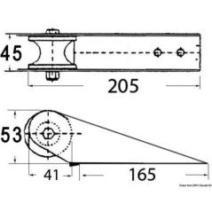OSCULATI MUSONE INOX PER PICCOLI SCAFI 205mm