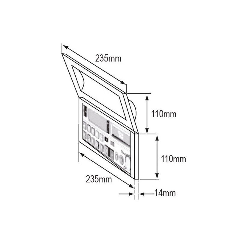 LALIZAS FRONTALINO COPRI STEREO CON CHIUSURA BOMBATA