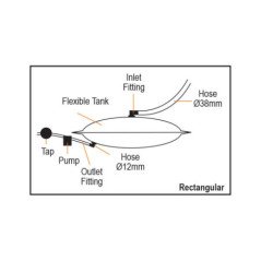 LALIZAS SERBATOIO FLESSIBILE QUADRATO PER ACQUA