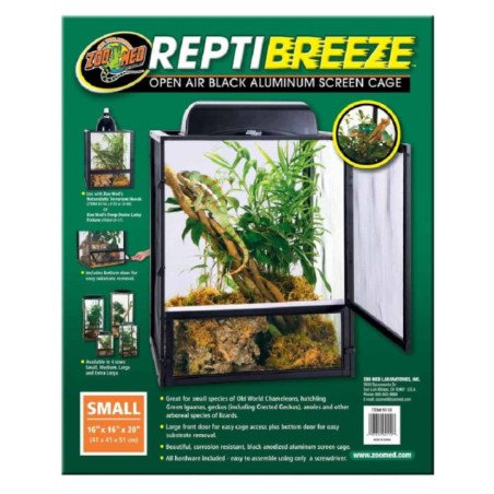 ZOO MED REPTIBREEZE ALUM SCREEN CAGE 40X40X76CM