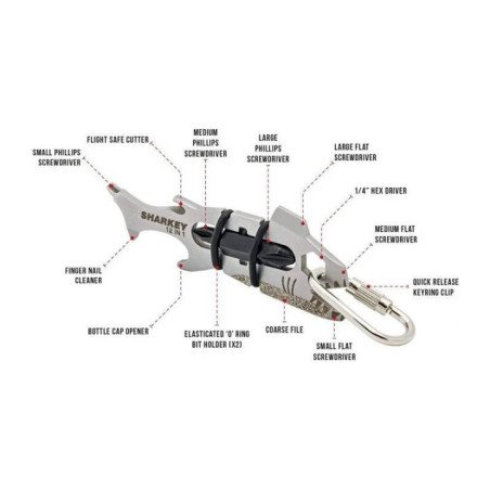 COLTELLINO SHARKEY TASCABILE 12 FUNZIONI