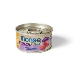 MONGE NATURAL ADULT POLLO CON MANZO 95GR