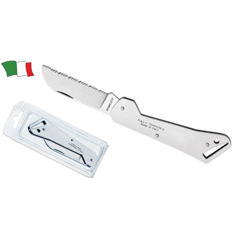 COLTELLO CLIPPER IN ACCIAIO INOX TEMPERATO