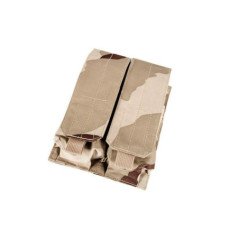 BOUBLE MAG POUCH 600D DESERT CAMO 100% NYLON