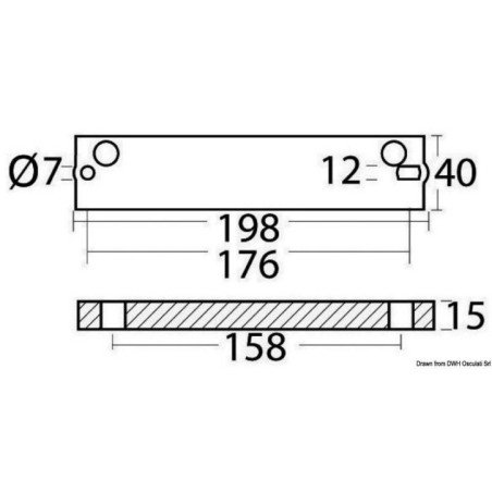 OSCULATI ANODO TOHATSU 60/225 HP ZINCO