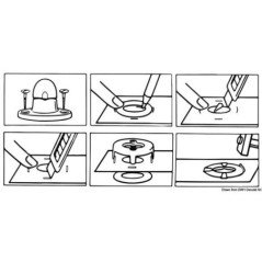 OSCULATI RONDELLE ROTANTI PER TELONI 4PZ