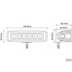 MOTOMARINE FARETTO LED DA COPERTA E POZZETTO G-LINE NERO