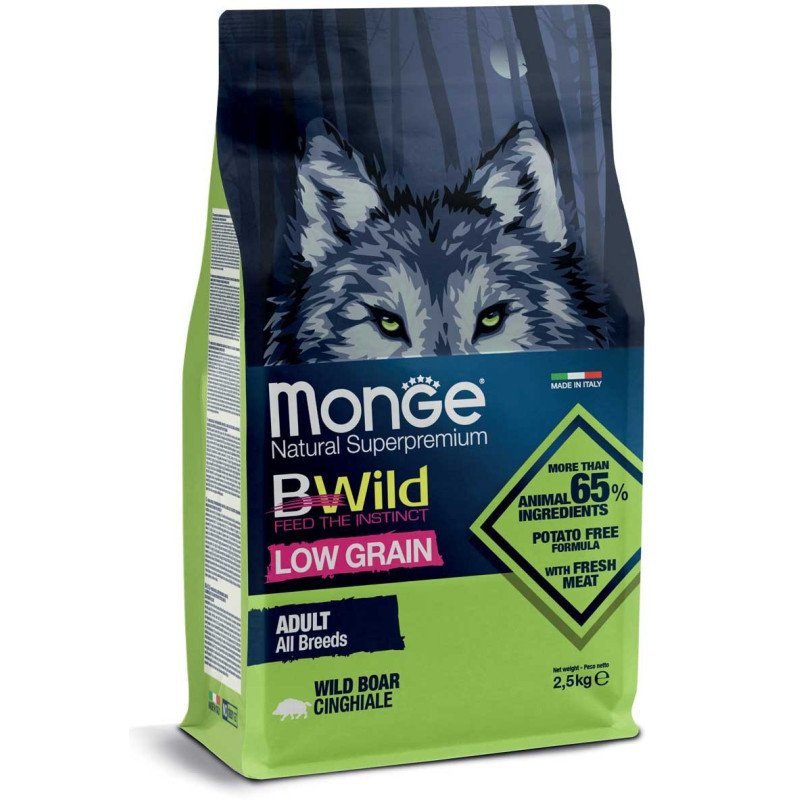 MONGE BWILD CROCCANTINI ALL BREEDS ADULT CINGHIALE