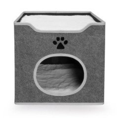 CAMON CUCCIA CUBO PER GATTI POLIESTERE CUSCINI RIMOVIBILI