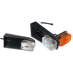 FANALE INGOMBRO ELLEBI CON SUPPORTO COLORE BIANCO ARANCIO