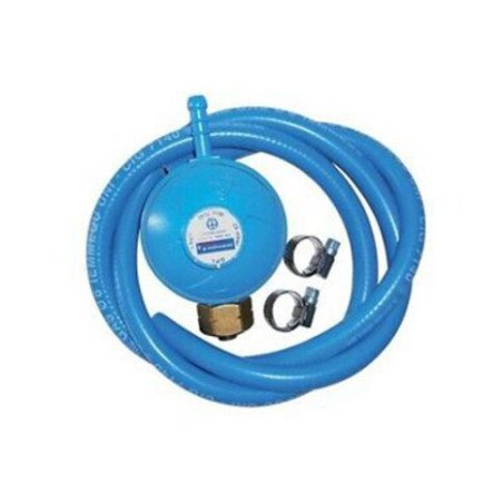 KIT GAS REGOLATORE CON TUBO CON DUE FASCETTE