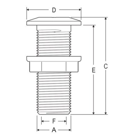 LALIZAS SCARICO A MARE LUNGO FILETTATO CON GHIERA A FILO