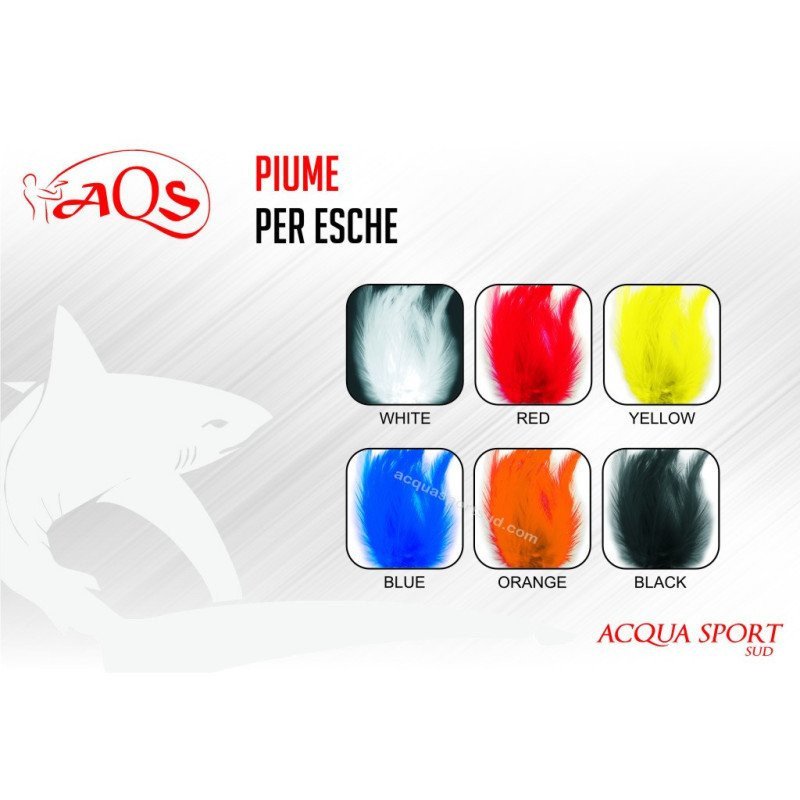 AQS PIUME TRAINA COLORATE BUSTINA DA 50PZ