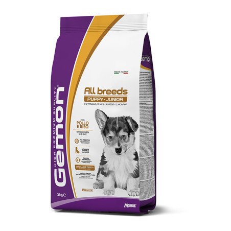 GEMON DOG ALL BREEDS PUPPY JUNIOR POLLO E RISO
