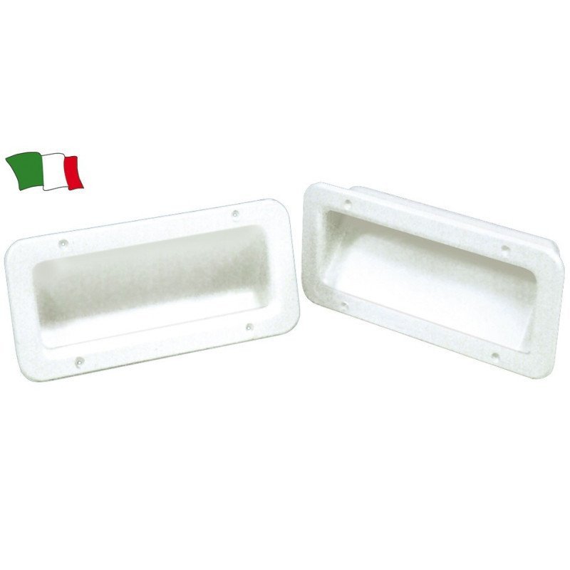 MANIGLIA AD INCASSO BIANCA