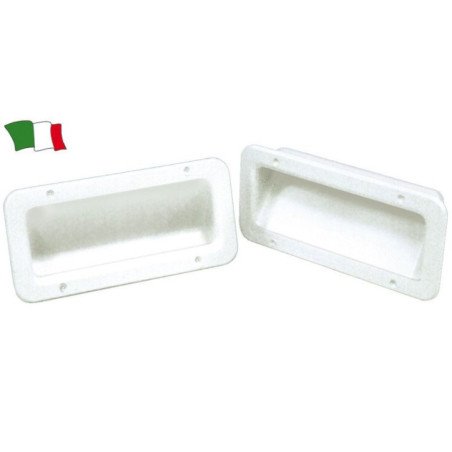 MANIGLIA AD INCASSO BIANCA