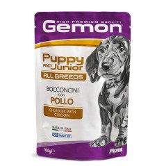 GEMON POLLO PER CUCCIOLI BOCCONCINI BUSTINE CANE 100gr