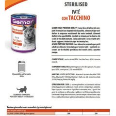 GEMON GATTO POLLO E TACCHINO LATTINA BOCCONCINI 415GR