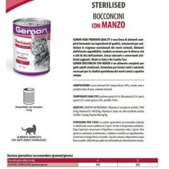 GEMON GATTO POLLO E TACCHINO LATTINA BOCCONCINI 415GR