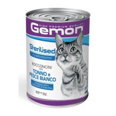 GEMON GATTO POLLO E TACCHINO LATTINA BOCCONCINI 415GR
