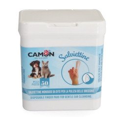 CAMON SALVIETTINE DA DITO PER LA PULIZIA ORECCHIE 50PZ