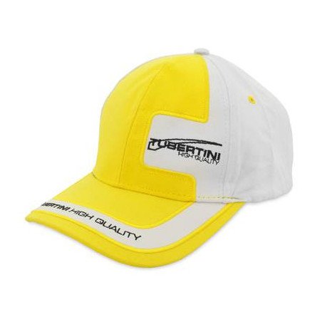 TUBERTINI CAPPELLINO IN COTONE TEAM CAP GIALLO E BIANCO