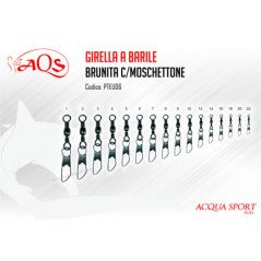 AQS GIRELLA A BARILE BRUNITE CON MOSCHETTONE