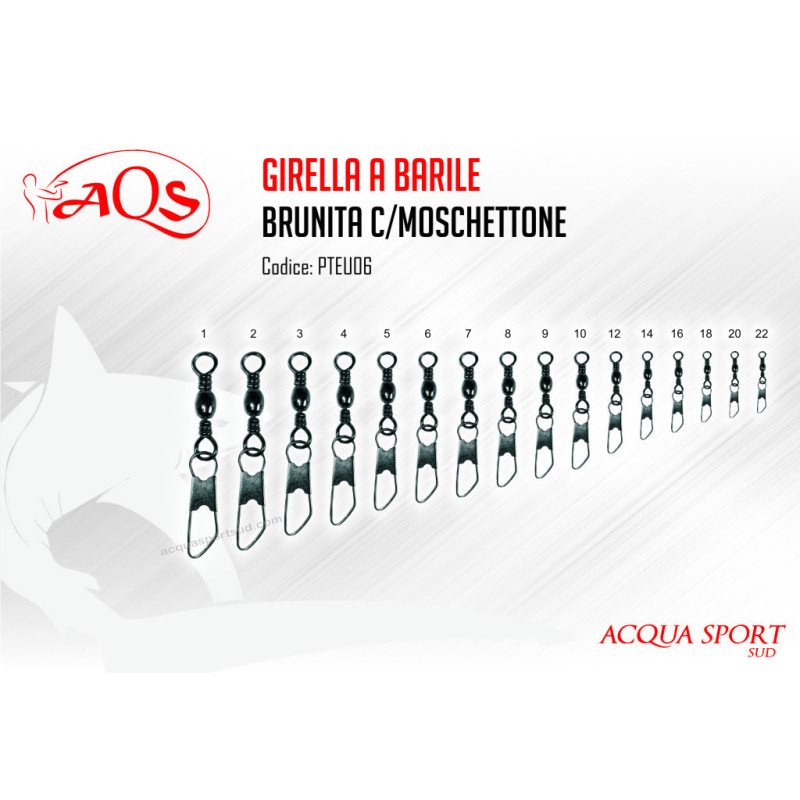 AQS GIRELLA A BARILE BRUNITE CON MOSCHETTONE