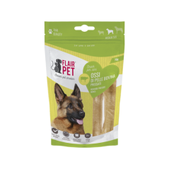 FLAIR PET OSSI DI PELLE BOVINA PRESSATI 70g 11CM