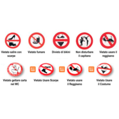 LALIZAS ADESIVO IN PVC DIVIETO