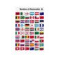 TABELLA ADESIVA BANDIERE DI NAZIONALITA'