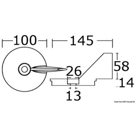 OSCULATI ANODO MERCURY MARINER 50/75 HP