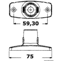 OSCULATI LUCE DI FONDA A 360° EVOLED IN ABS BIANCA