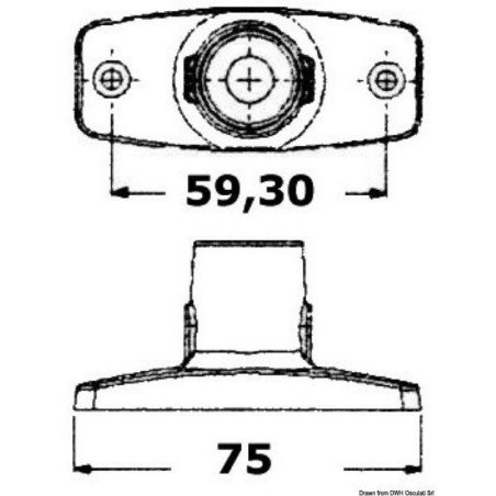 OSCULATI LUCE DI FONDA A 360° EVOLED IN ABS BIANCA