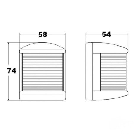 TREM FANALE DI VIA ALOGENI CROCE DEL SUD 12V BIANCO