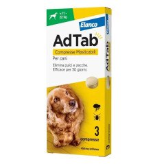 ELANCO ADTAB ANTIPARASSITARIO 11-22 KG COMPRESSE MASTICABILI
