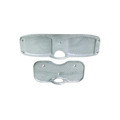 PIASTRA SALVAPOPPA IN ALLUMINIO ANODIZATO 200x95