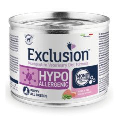 EXCLUSION DIET HYPOALLERGENIC PUPPY MAIALE E PISELLI ALL BREED 200GR