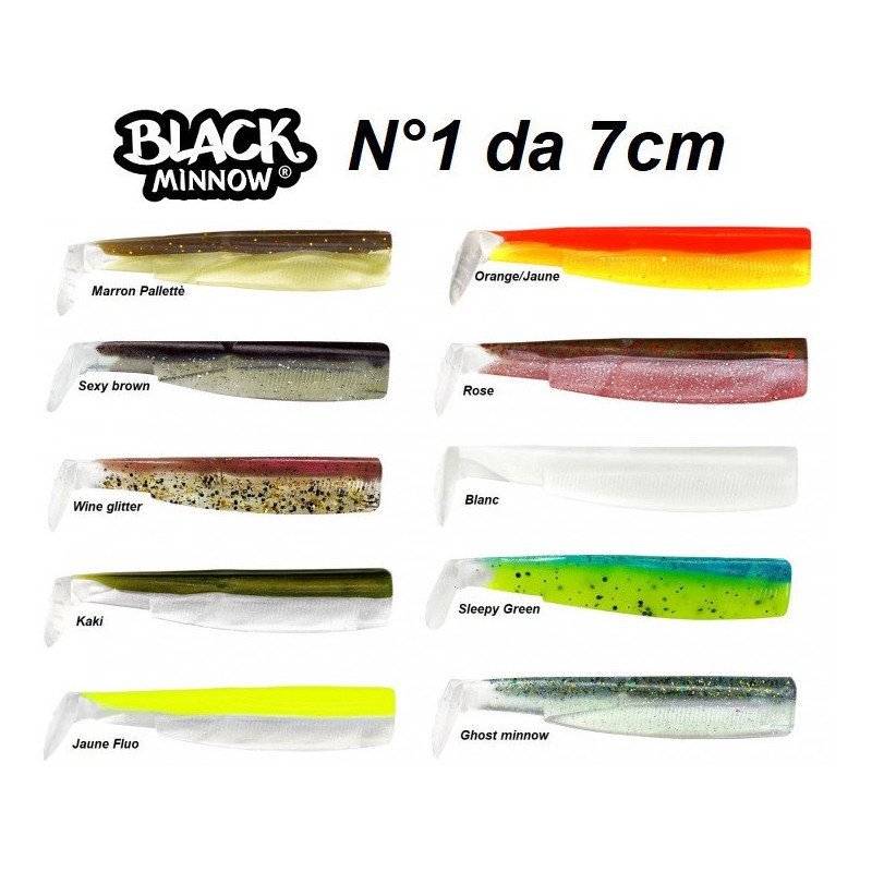 BLACK MINNOW  N°1 CORPO DA 7CM