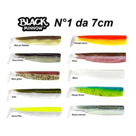 BLACK MINNOW  N°1 CORPO DA 7CM