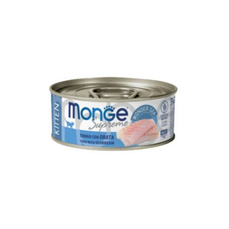 MONGE SUPREME KITTEN TONNO CON ORATA 80GR