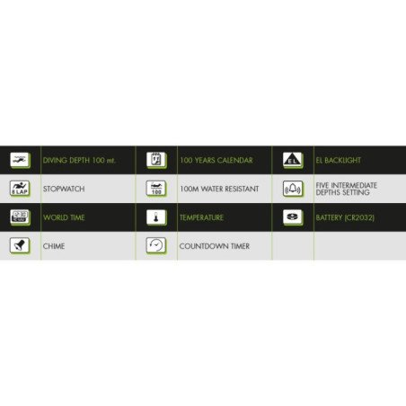 SALVIMAR OROLOGIO DEEPER CON PROFONDIMETRO