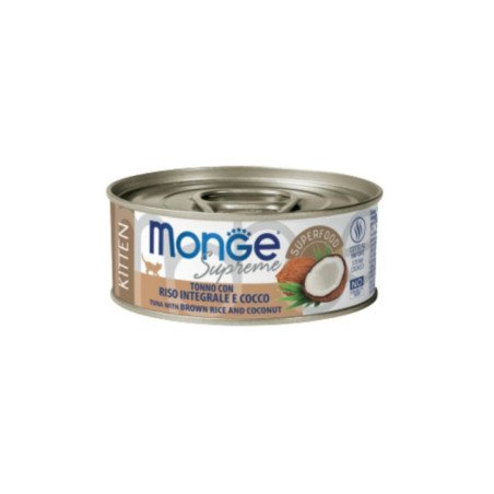MONGE SUPREME KITTEN TONNO RISO INTEGRALE E COCCO 80GR