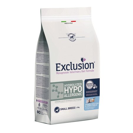 EXCLUSION DIET HYDROLYZED FISH & CORN STARCH SMALL BREED 2KG