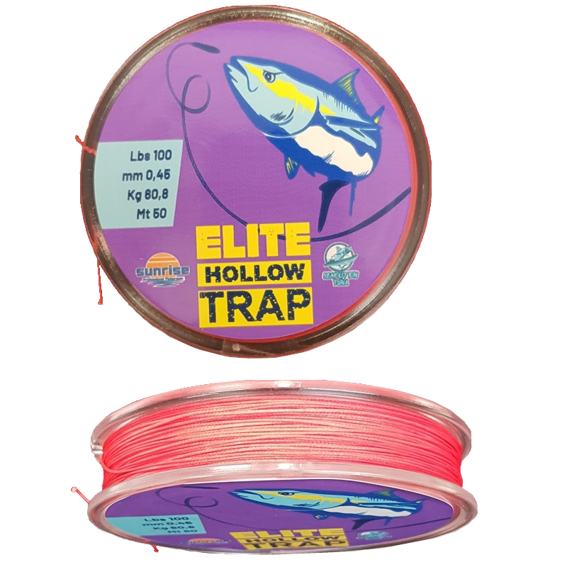 SUNRISE SPECTRA ELITE HOLLOW TRAP ROSSO 50MT