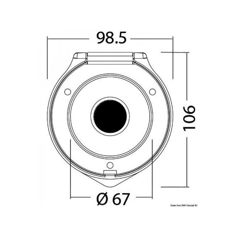 OSCULATI BOX E COPERCHIO CLASSIC FORO POSTERIORE