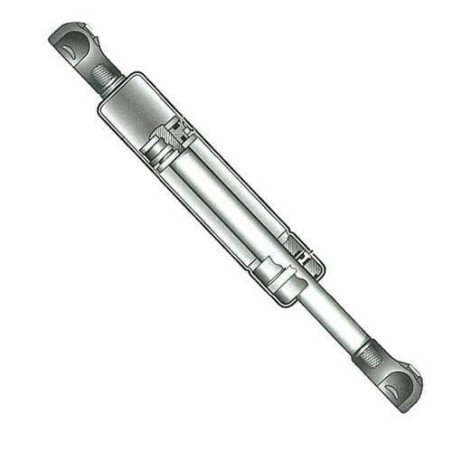 OSCULATI MOLLA A GAS CON TESTA A SFERA 254MM 14KG IN INOX