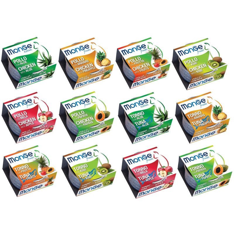 MONGE LATTINE FRUITS GATTO 80GR
